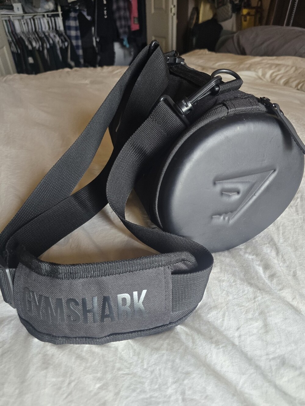Gymshark Black Duffel with Logo